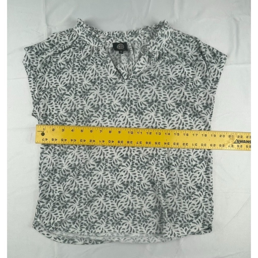 Bobeau Blouse Large Floral Lace Cap Sleeve Stretch Lightweight Summer Top Womens - Picture 10 of 15